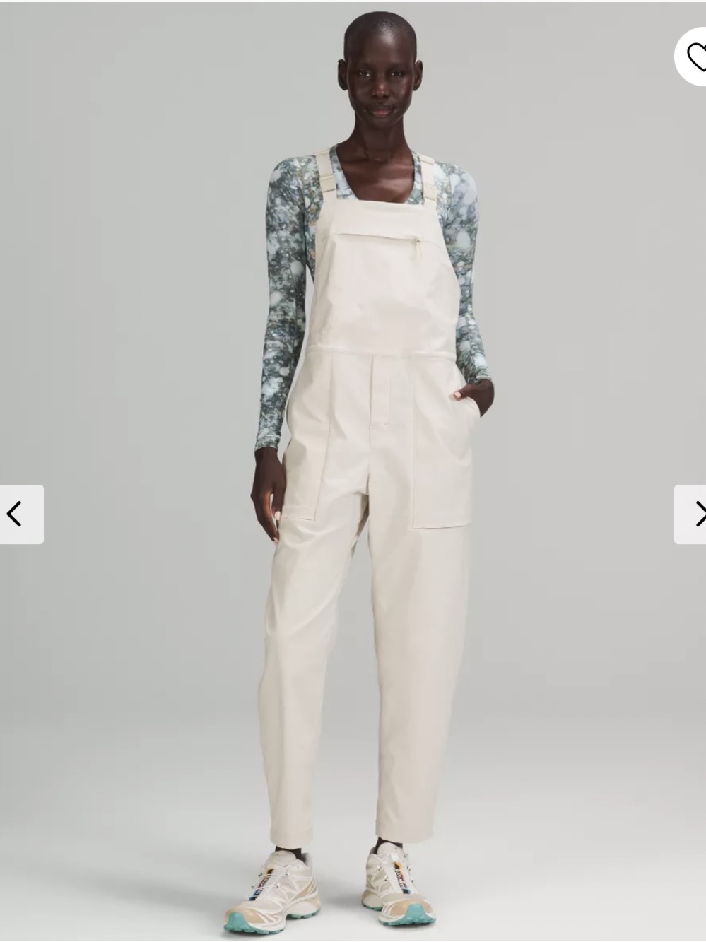 Lululemon Lab Women’s Overalls Muslin Light Beige Size Small Rare HTF